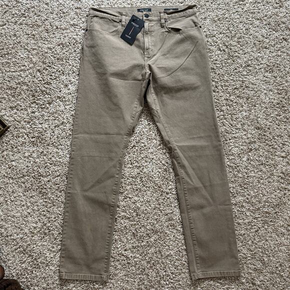 Proof Rover Pants Men’s Size 33x32 Tan Slim Huckberry Stretch Canvas Gusseted - Picture 1 of 8